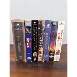 Lot Of 7 Vintage VHS - 80s, 90s, 2000s Videos Mix- Patriot, Pearl Harbor
